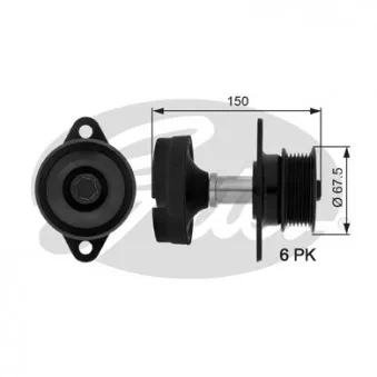 Poulie roue libre, alternateur GATES OAP7045