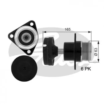 Poulie roue libre, alternateur GATES OAP7050