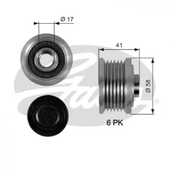 Poulie roue libre, alternateur GATES OAP7052