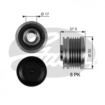 Poulie roue libre, alternateur GATES OAP7053