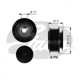 Poulie roue libre, alternateur GATES OAP7068