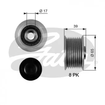 Poulie roue libre, alternateur GATES OAP7071