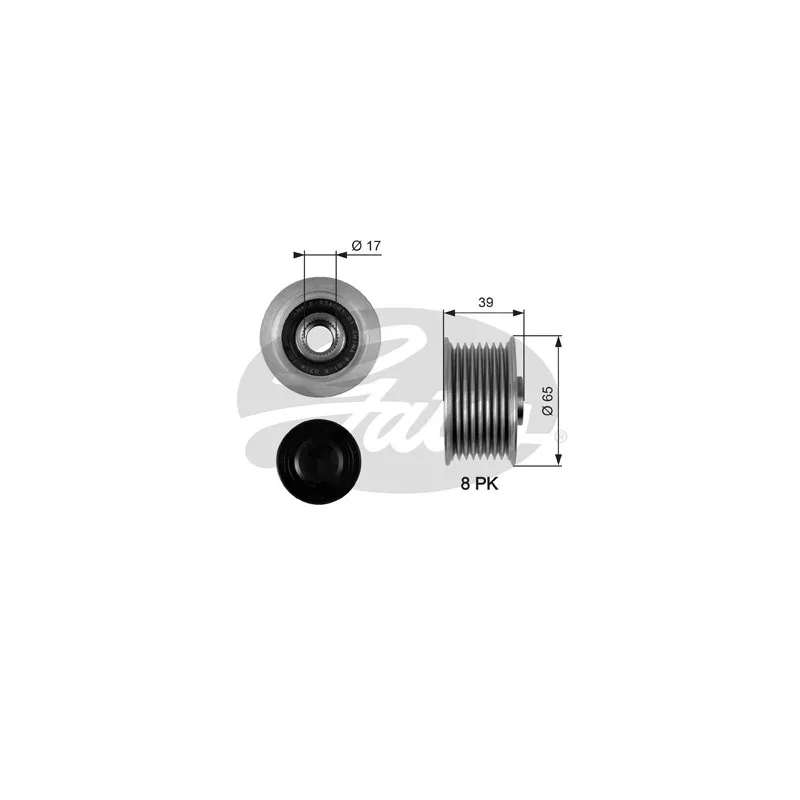 Poulie roue libre, alternateur GATES OAP7071
