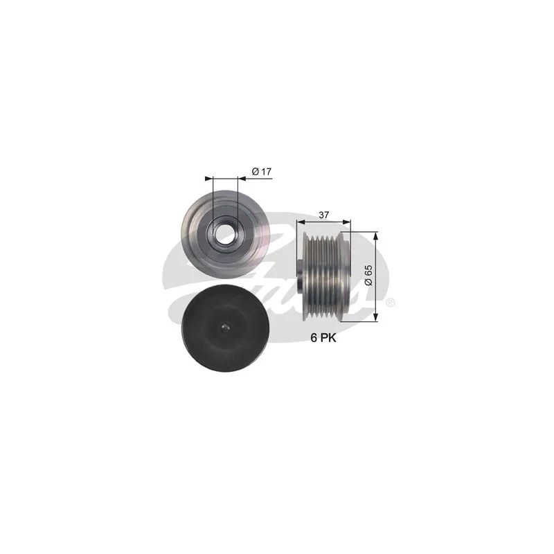 Poulie roue libre, alternateur GATES OAP7148