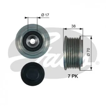 Poulie roue libre, alternateur GATES OAP7184