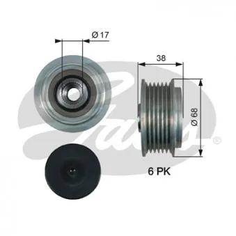 Poulie roue libre, alternateur GATES OAP7185