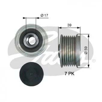 Poulie roue libre, alternateur GATES OAP7189