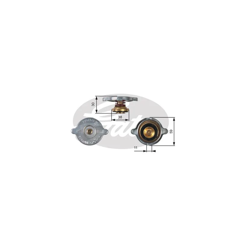 Bouchon de radiateur GATES RC102