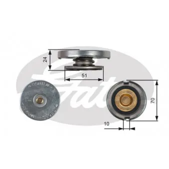 Bouchon de radiateur GATES RC105