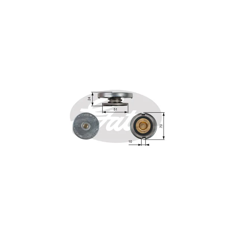 Bouchon de radiateur GATES RC105