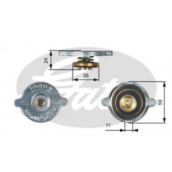 Bouchon de radiateur GATES RC106