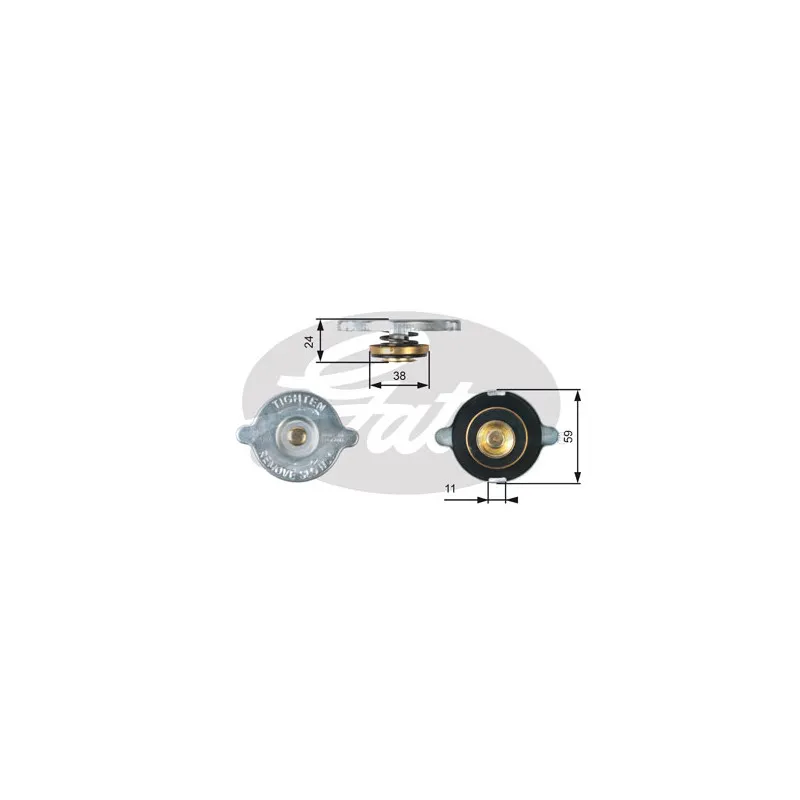 Bouchon de radiateur GATES RC107