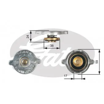 Bouchon de radiateur GATES RC109