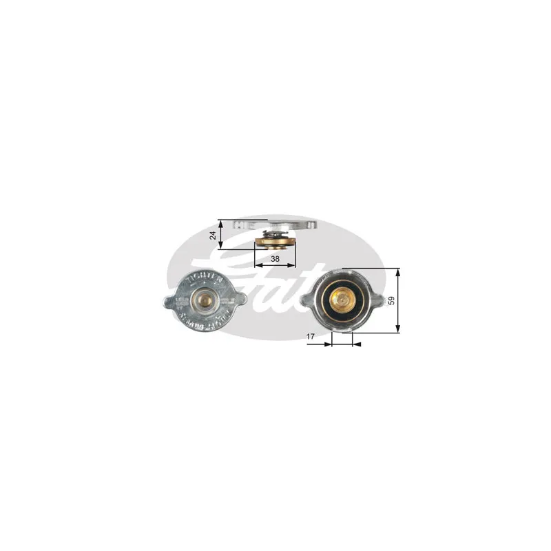 Bouchon de radiateur GATES RC109