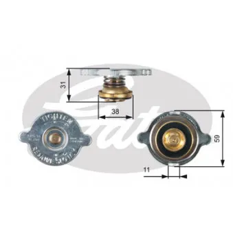 Bouchon de radiateur GATES RC110
