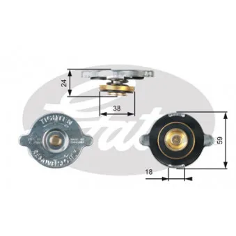 Bouchon de radiateur GATES RC111