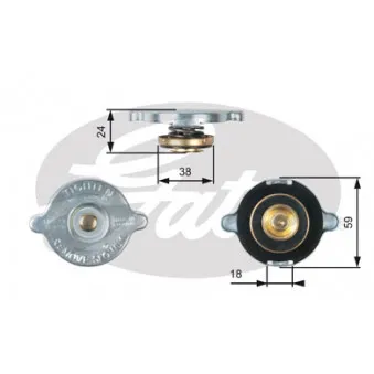 Bouchon de radiateur GATES RC112