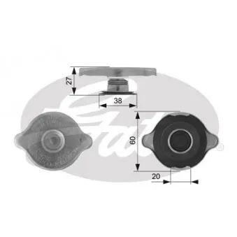 Bouchon de radiateur GATES RC114