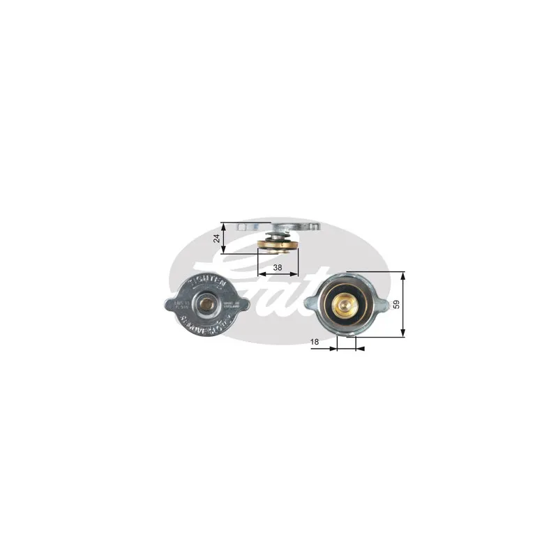 Bouchon de radiateur GATES RC115