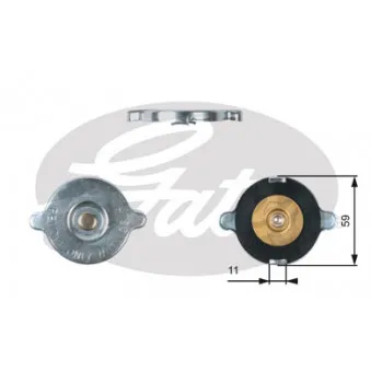 Bouchon de radiateur GATES RC117