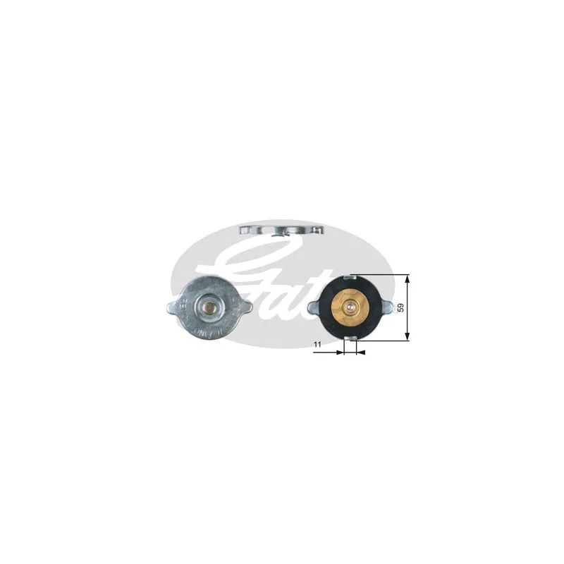 Bouchon de radiateur GATES RC117