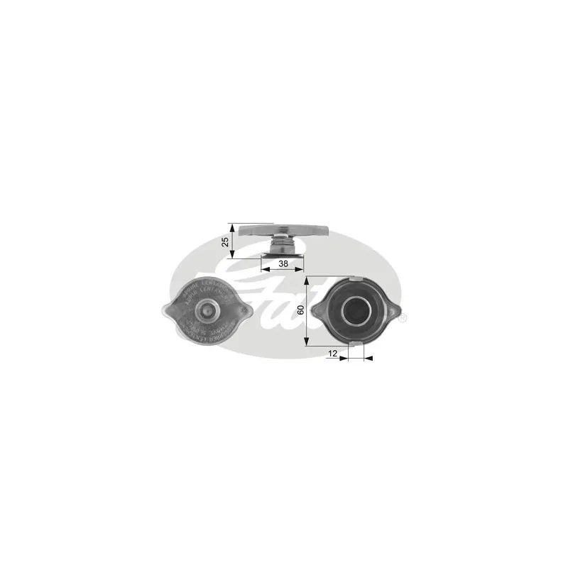 Bouchon de radiateur GATES RC123