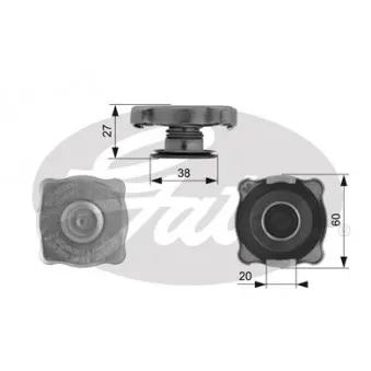 Bouchon de radiateur GATES RC129