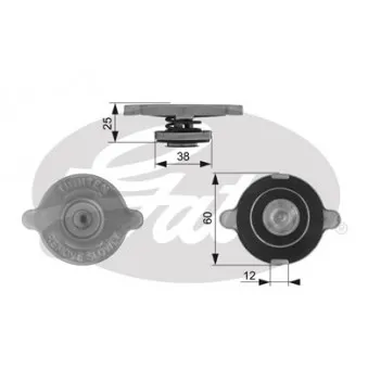 Bouchon de radiateur GATES RC132