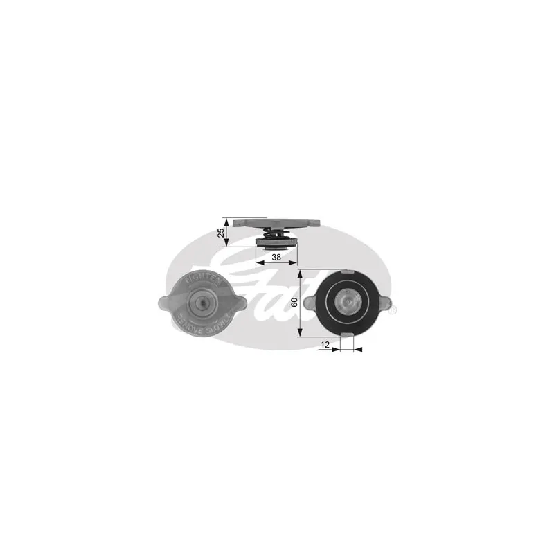 Bouchon de radiateur GATES RC132