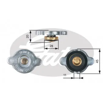 Bouchon de radiateur GATES RC133