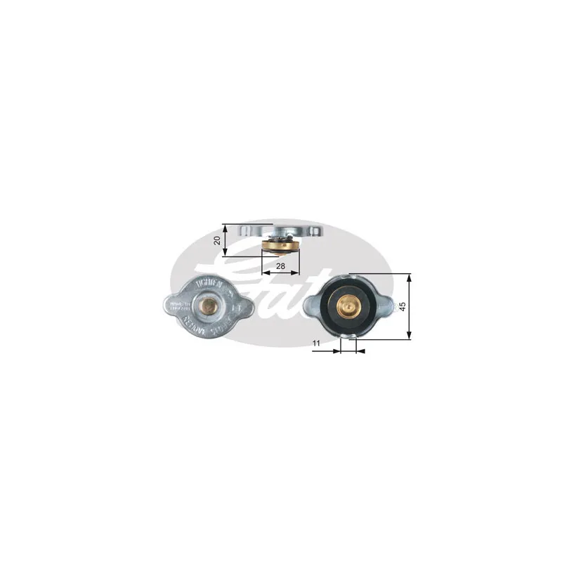 Bouchon de radiateur GATES RC133