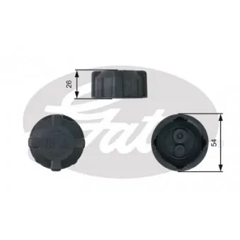 Bouchon, réservoir de liquide de refroidissement GATES RC202