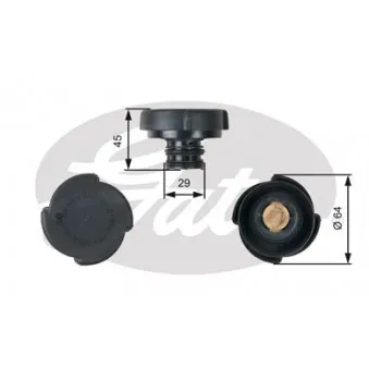 Bouchon, réservoir de liquide de refroidissement GATES RC204