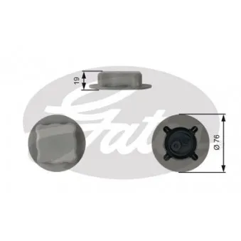 Bouchon, réservoir de liquide de refroidissement GATES RC206