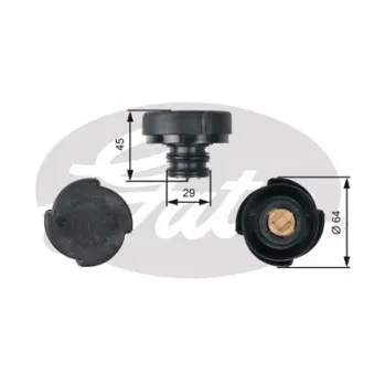 Bouchon, réservoir de liquide de refroidissement GATES RC207