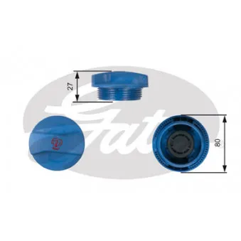Bouchon, réservoir de liquide de refroidissement GATES RC211