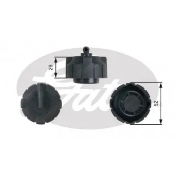 Bouchon, réservoir de liquide de refroidissement GATES RC213