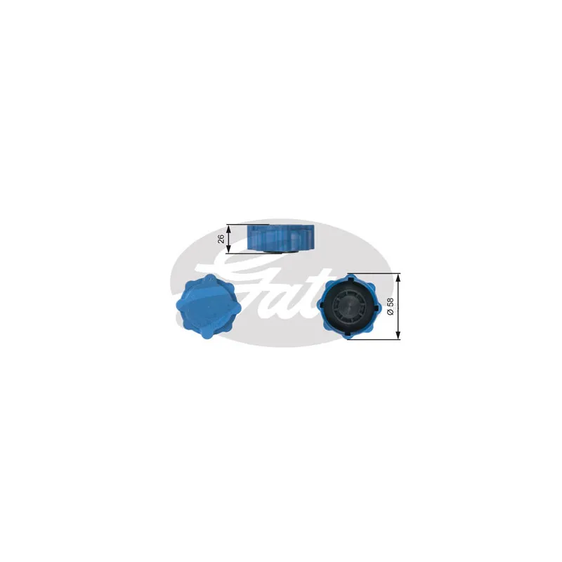 Bouchon, réservoir de liquide de refroidissement GATES RC214