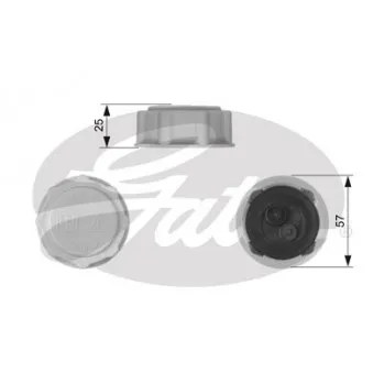 Bouchon, réservoir de liquide de refroidissement GATES RC227