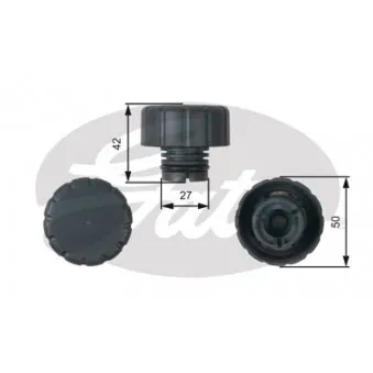 Bouchon, réservoir de liquide de refroidissement GATES RC244