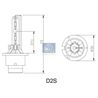Ampoule, projecteur principal DT