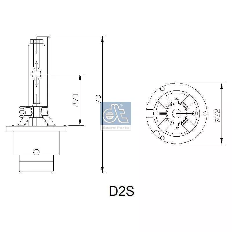 Ampoule, projecteur principal DT 1.21595