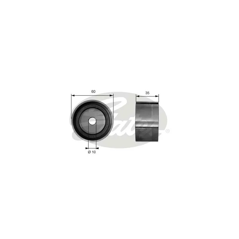 Poulie renvoi/transmission, courroie de distribution GATES T41040