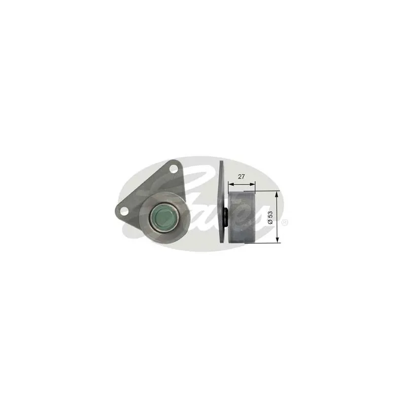 Poulie renvoi/transmission, courroie de distribution GATES T42097