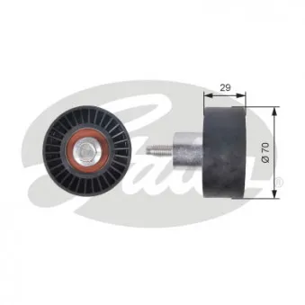 Poulie renvoi/transmission, courroie de distribution GATES T42164