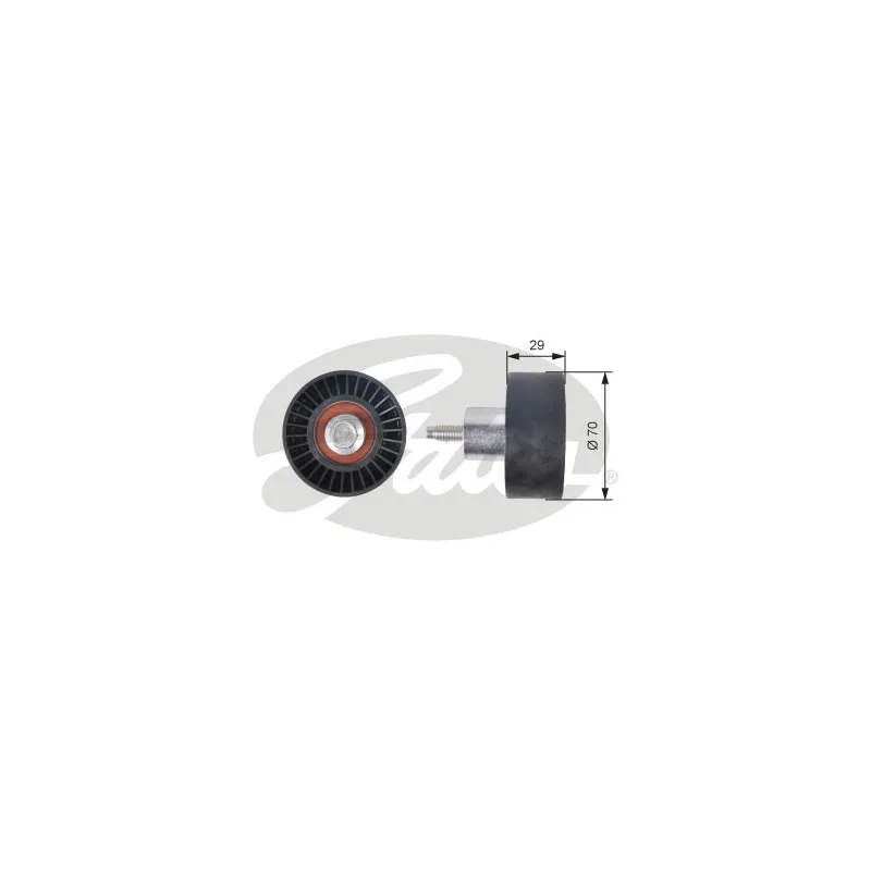 Poulie renvoi/transmission, courroie de distribution GATES T42164