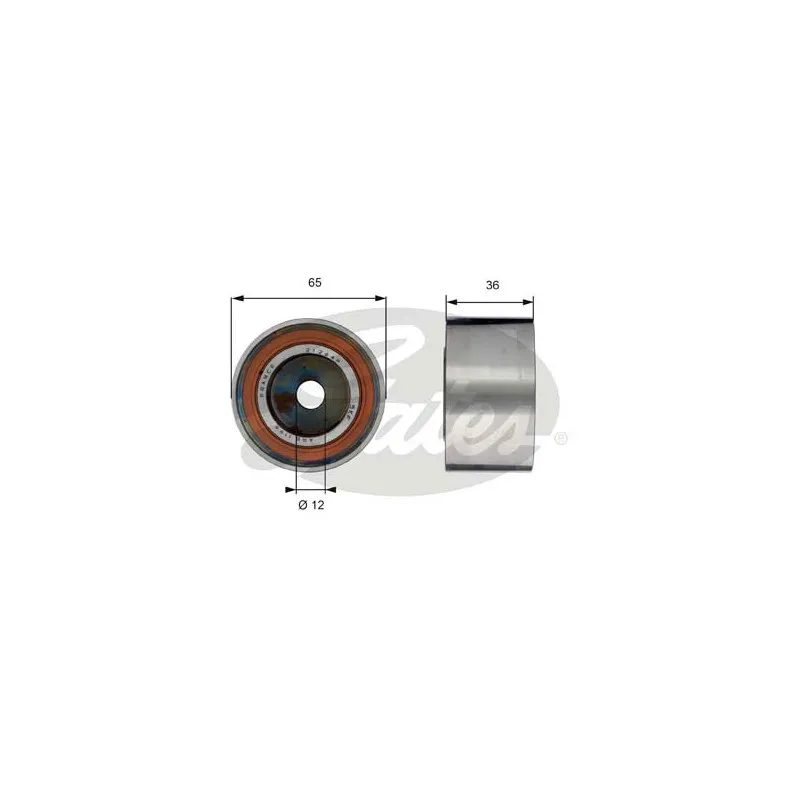 Poulie renvoi/transmission, courroie de distribution GATES T42185