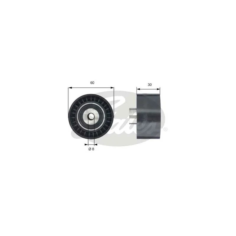 Poulie renvoi/transmission, courroie de distribution GATES T42188