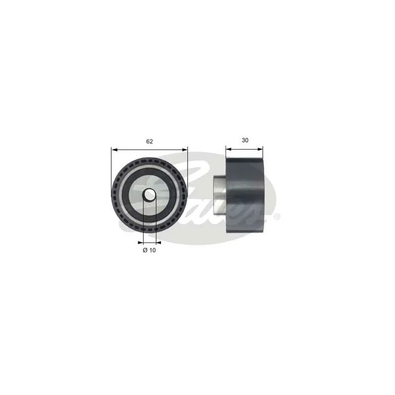 Poulie renvoi/transmission, courroie de distribution GATES T42198