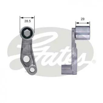 Poulie renvoi/transmission, courroie de distribution GATES T42234